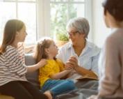 Family spending time together.