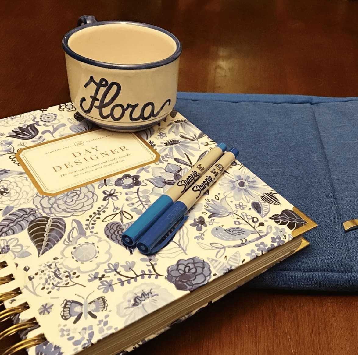 Matching Mug and planner.